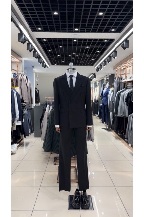 Top Düğme Kruvaze Takım Elbise