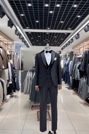 Taşlı Yaka Premium Damatlık