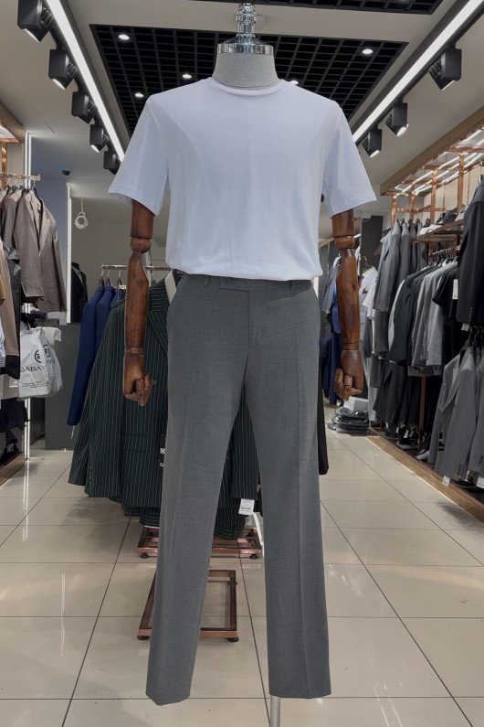 Koyu Gri Klasik Pantolon