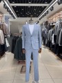 Keten Lacivert Slimfit Takım