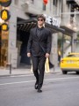 Slimfit Yelekli Siyah Takım Elbise